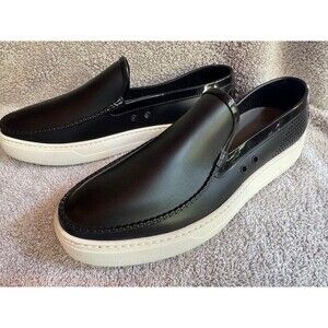 Salvatore Ferragamo Fury 2 Synthetic Perforated Loafers Mens 10 (US11) Excellent